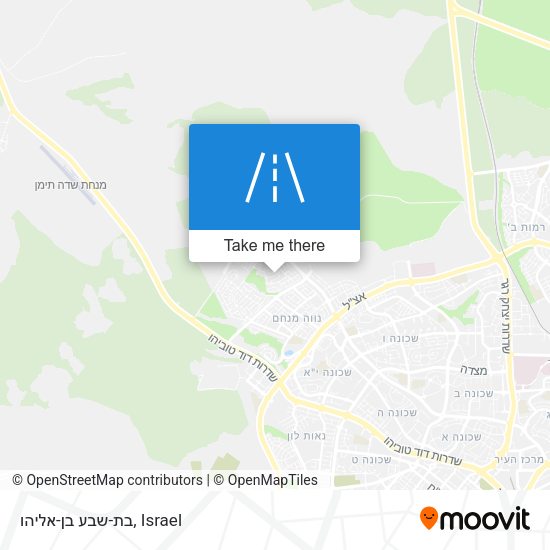 בת-שבע בן-אליהו map
