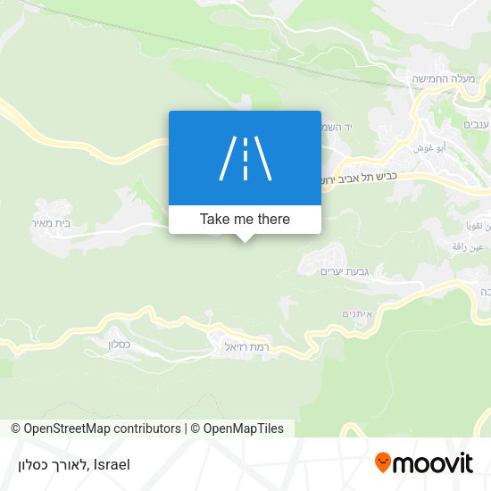 לאורך כסלון map
