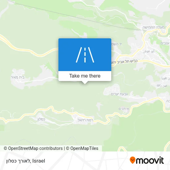 Карта לאורך כסלון