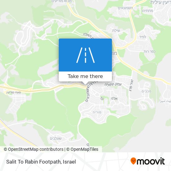Salit To Rabin Footpath map