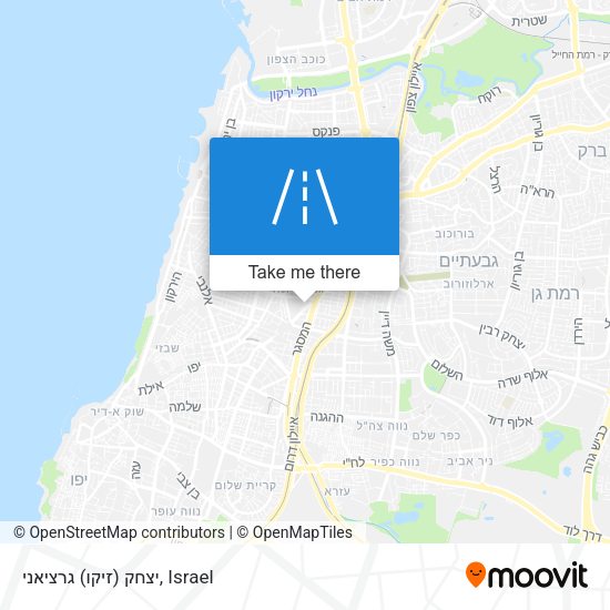 יצחק (זיקו) גרציאני map
