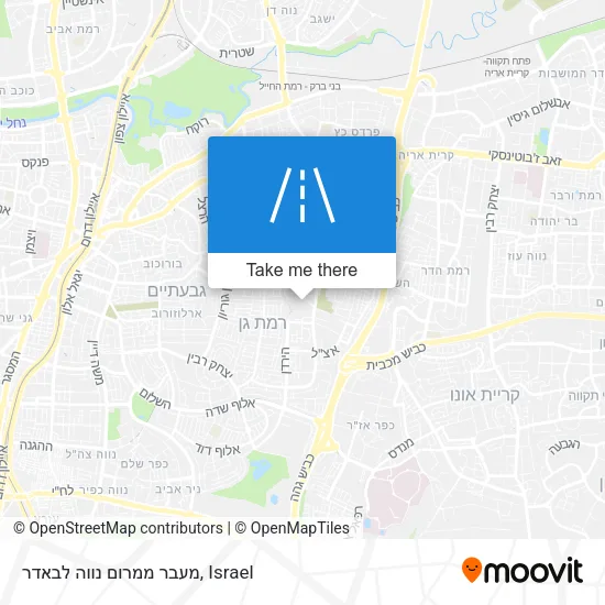 Карта מעבר ממרום נווה לבאדר