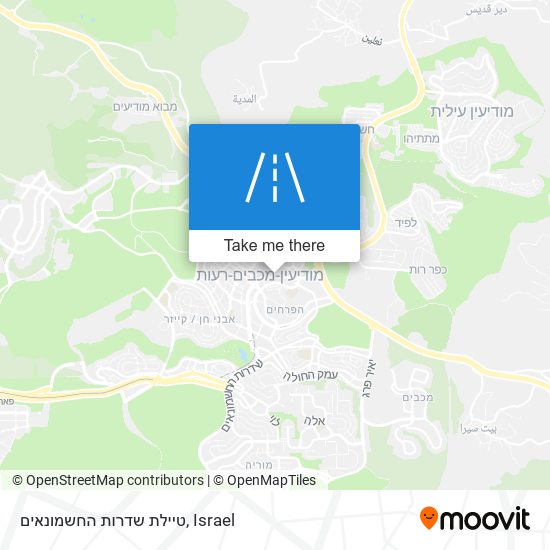 טיילת שדרות החשמונאים map