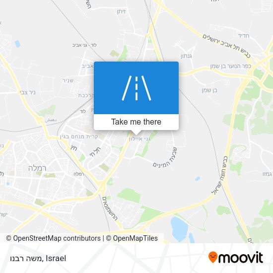 משה רבנו map