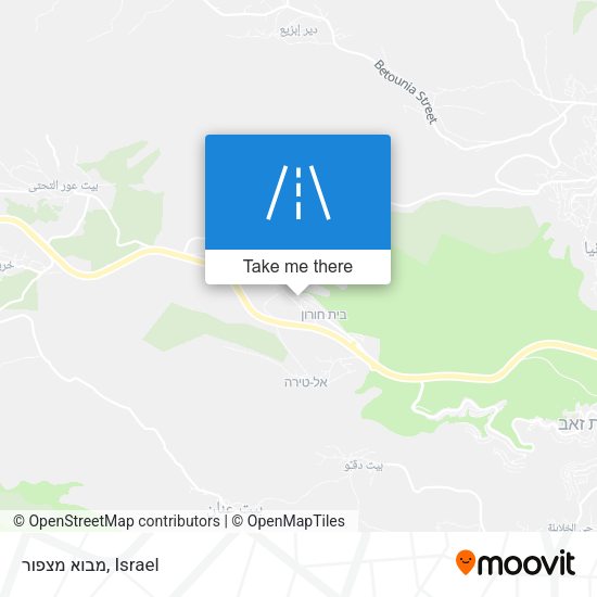 מבוא מצפור map