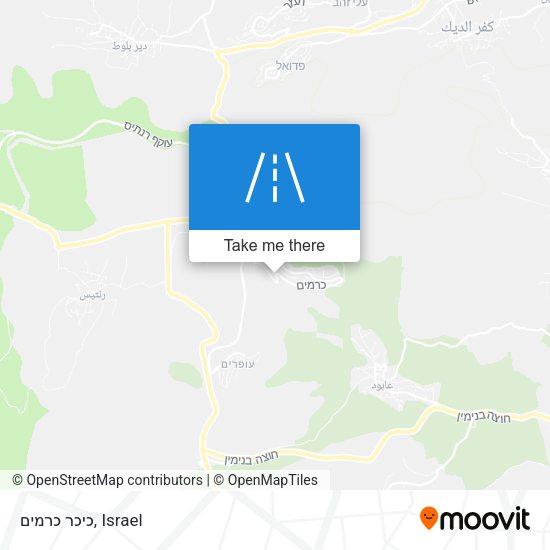 כיכר כרמים map