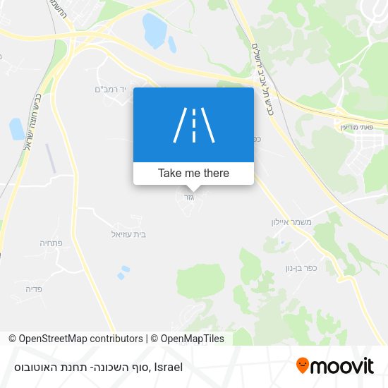 סוף השכונה- תחנת האוטובוס map