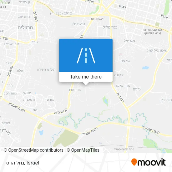 Карта נחל הדס