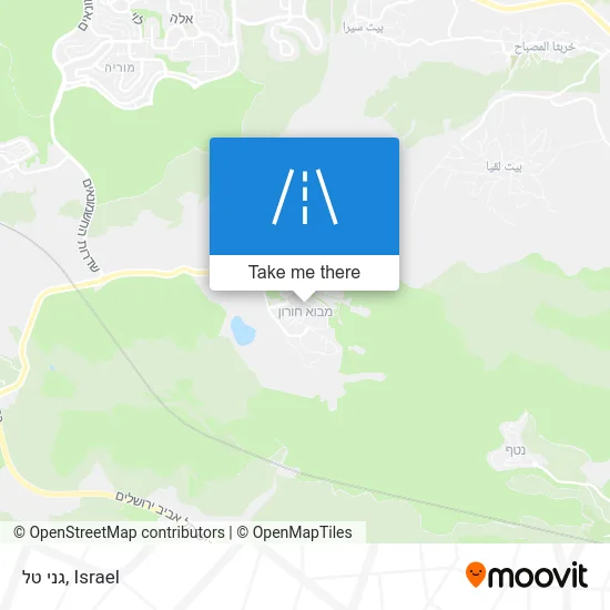 Карта גני טל