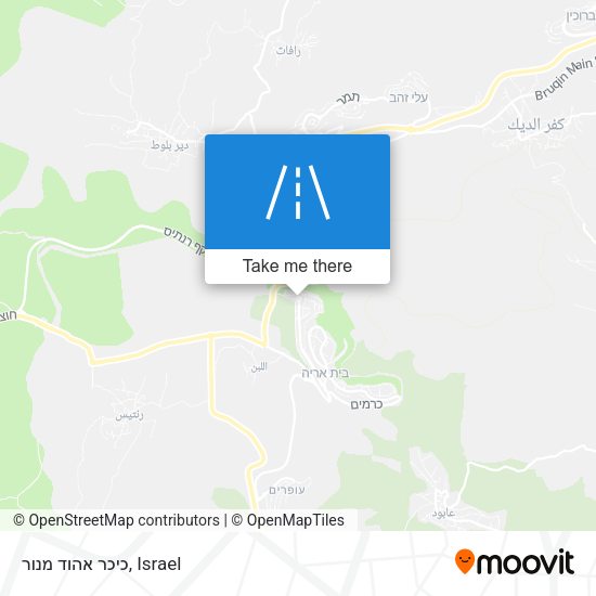 כיכר אהוד מנור map