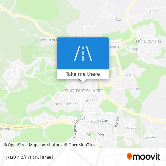 חניה לב העמק map