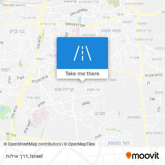 דרך אילות map