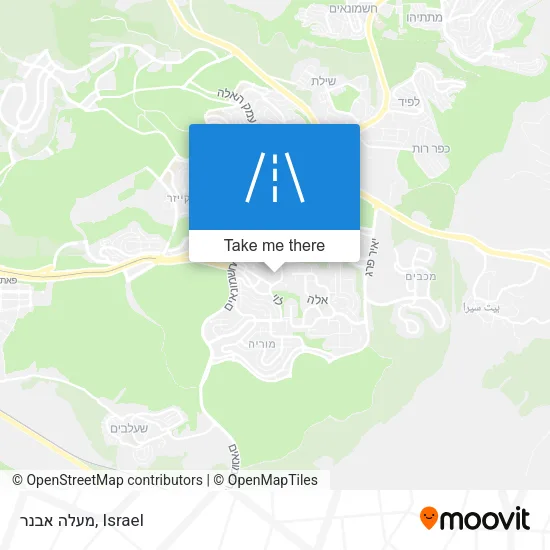 Карта מעלה אבנר