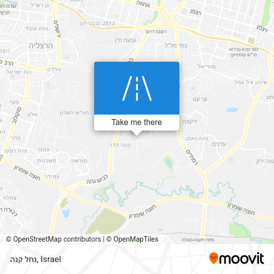 נחל קנה map