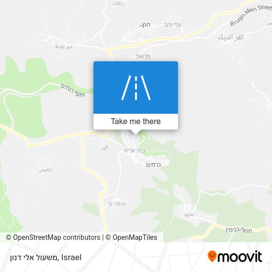 משעול אלי דנון map