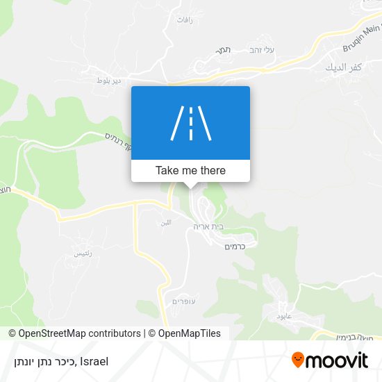 כיכר נתן יונתן map