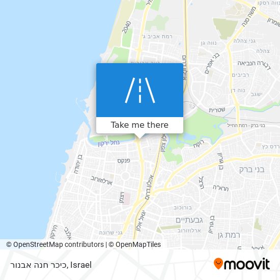 כיכר חנה אבנור map