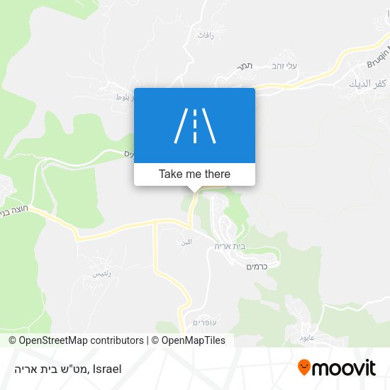 מט"ש בית אריה map