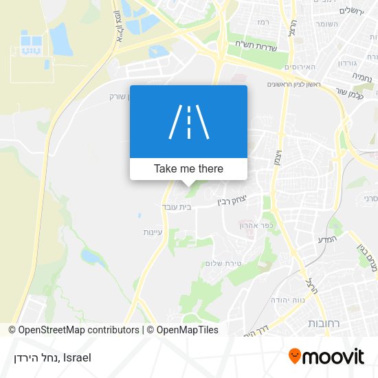 נחל הירדן map