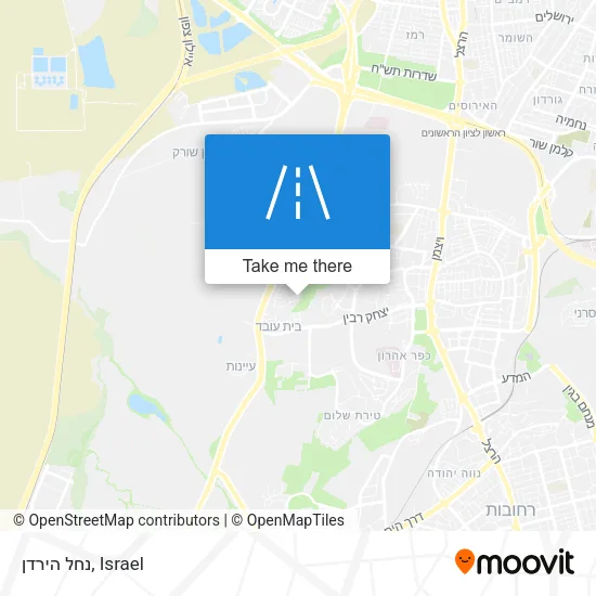 Карта נחל הירדן