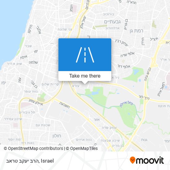 הרב יעקב טראב map