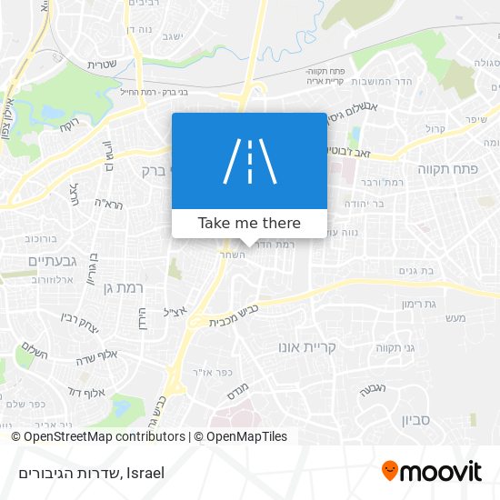 שדרות הגיבורים map