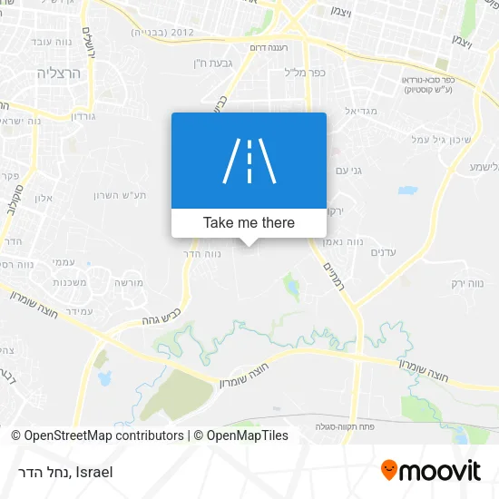 Карта נחל הדר