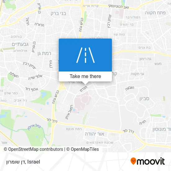 Карта דן שומרון