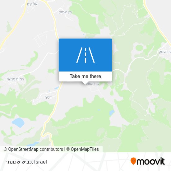 כביש שכונתי map