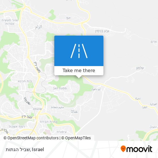 שביל הגתות map