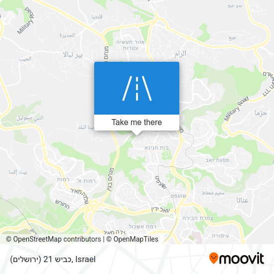 כביש 21 (ירושלים) map