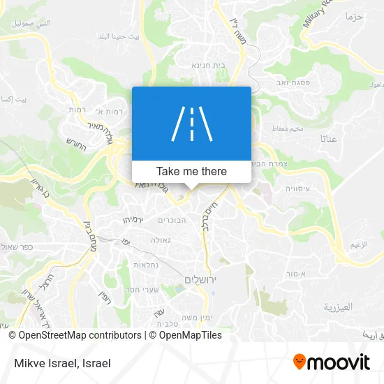 Карта Mikve Israel