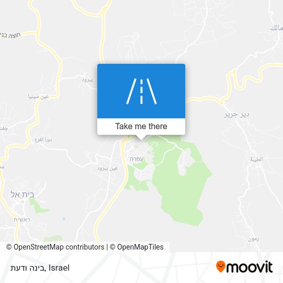 בינה ודעת map