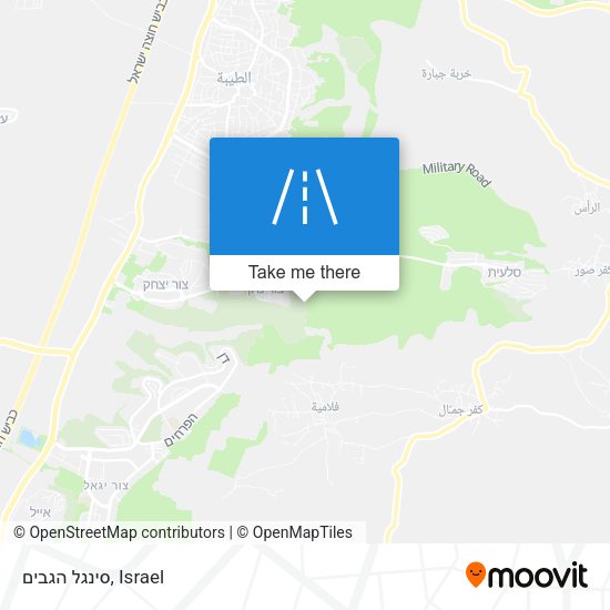 סינגל הגבים map