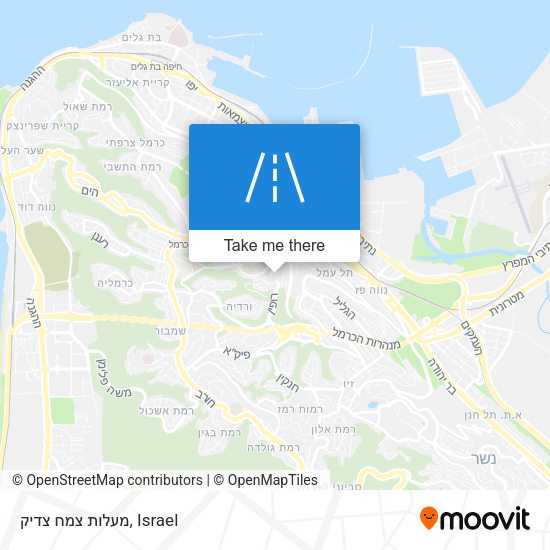 מעלות צמח צדיק map