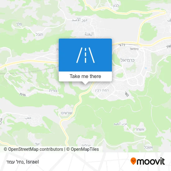 Карта נחל עמד