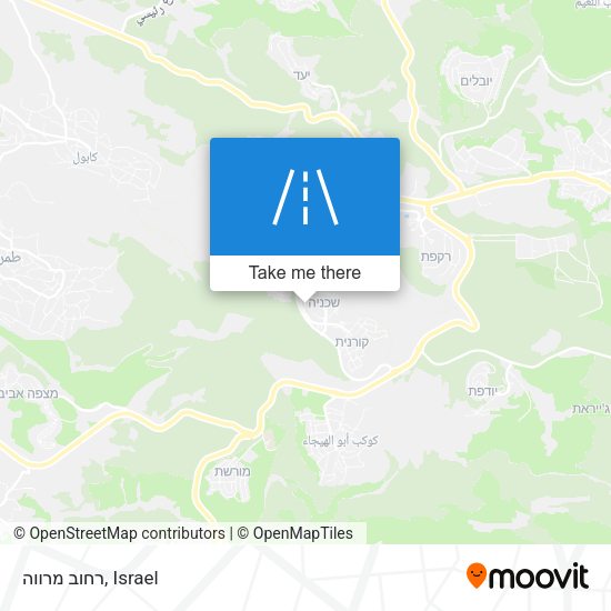 Карта רחוב מרווה