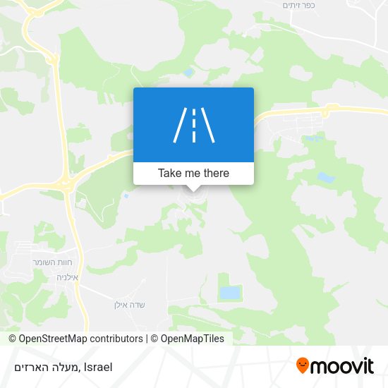 מעלה הארזים map