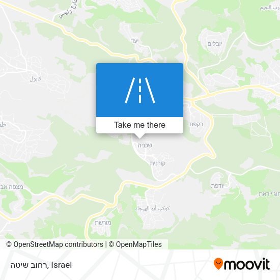 רחוב שיטה map