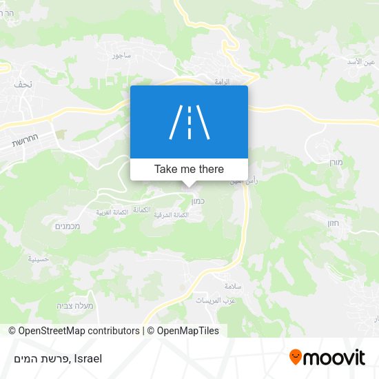 פרשת המים map