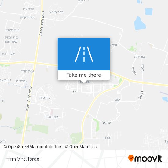 נחל רודד map