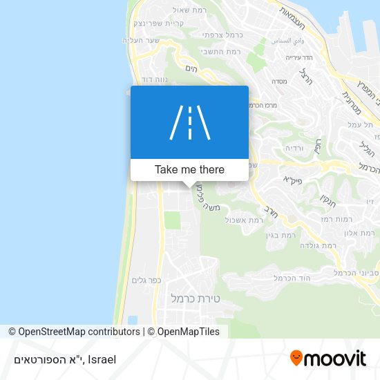 י"א הספורטאים map