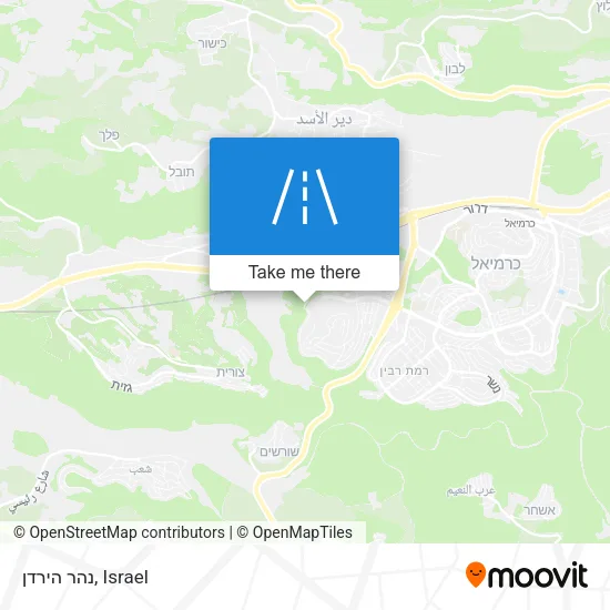 Карта נהר הירדן