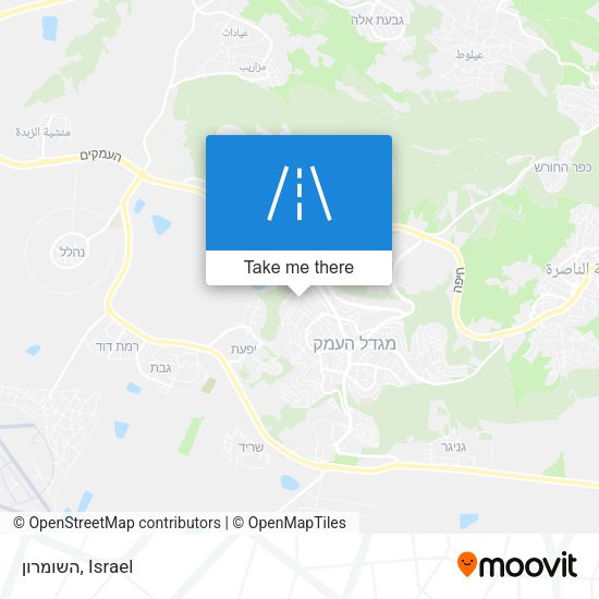 השומרון map