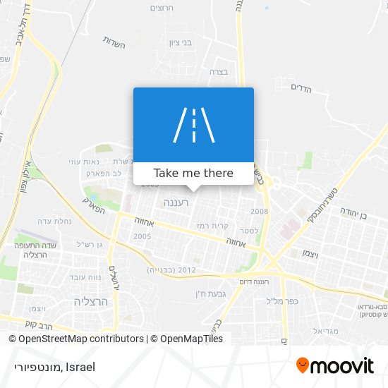 מונטפיורי map