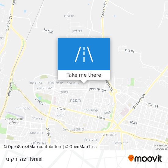 יפה ירקוני map