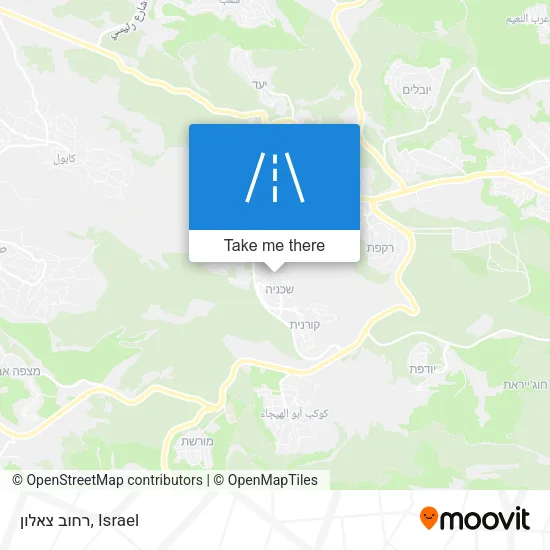 Карта רחוב צאלון