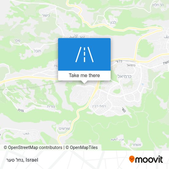 נחל סער map