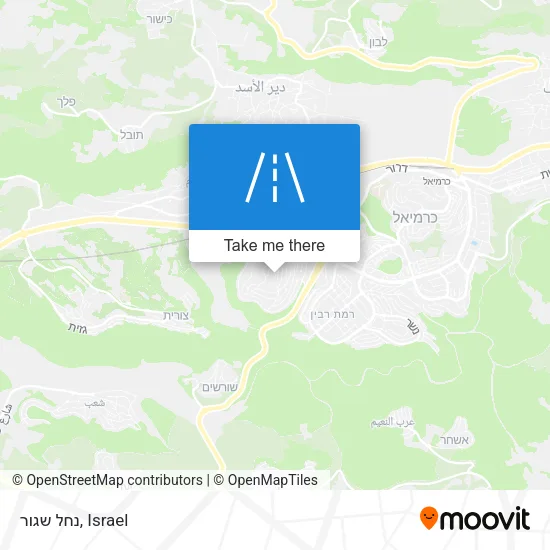 Карта נחל שגור