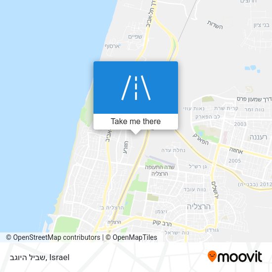 שביל היוגב map